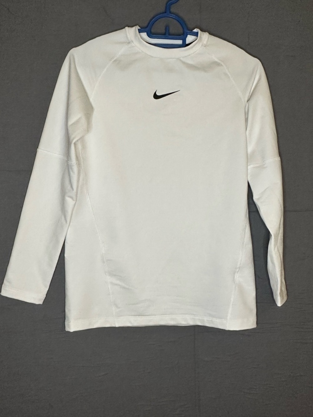 Nike Pro Men's Dri-FIT Tight Long Sleeve Fitness Training Top White Medium M